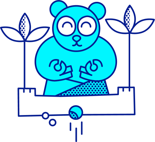 Voor app illustration showing various social and fitness activities